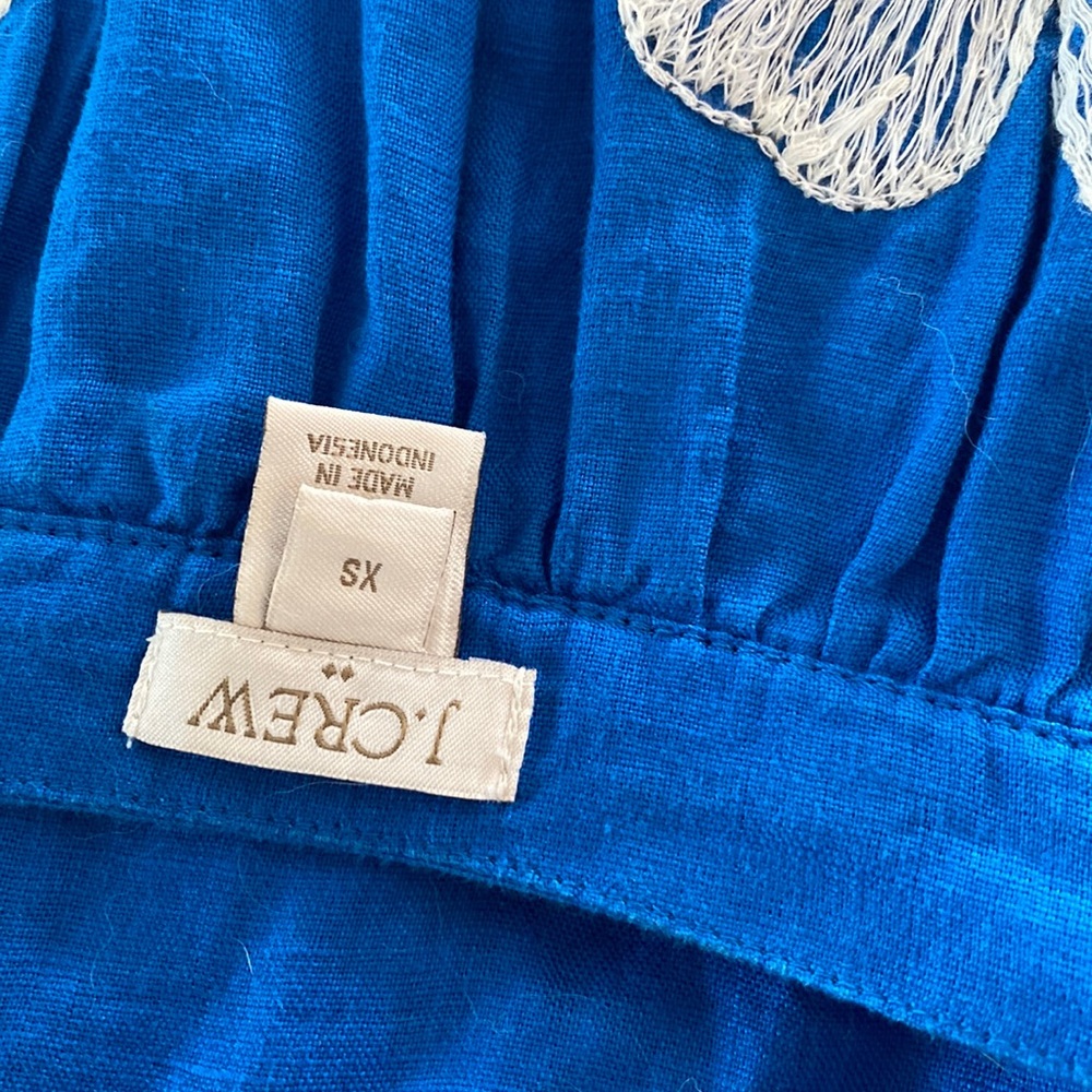 J. Crew blue dress xs